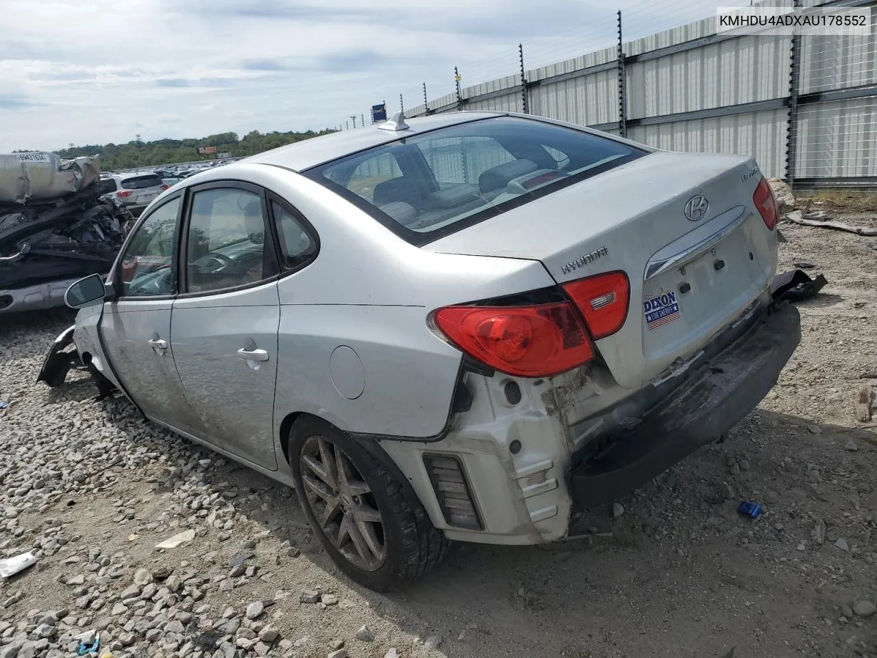 KMHDU4ADXAU178552 2010 Hyundai Elantra Blue