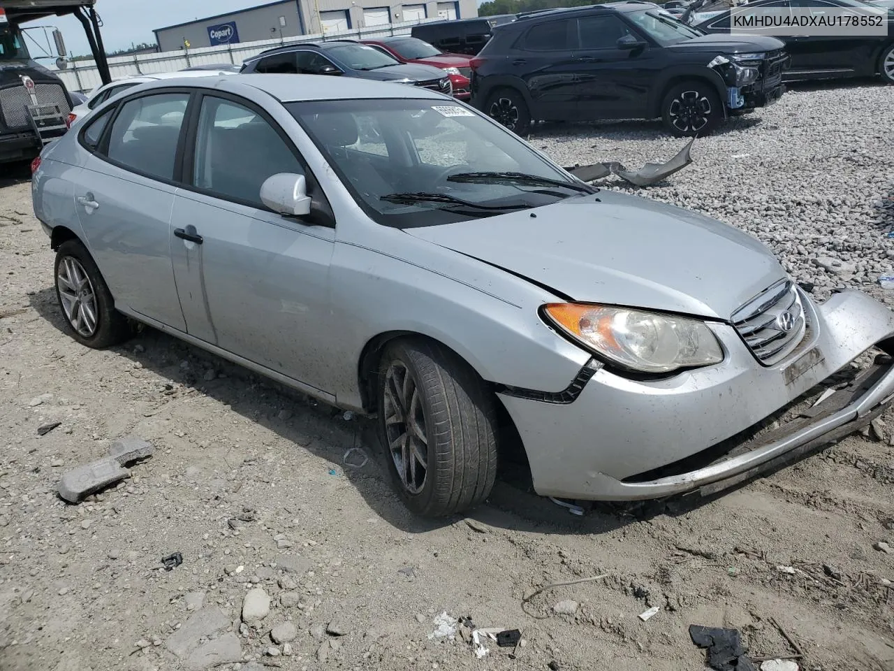 2010 Hyundai Elantra Blue VIN: KMHDU4ADXAU178552 Lot: 69068154