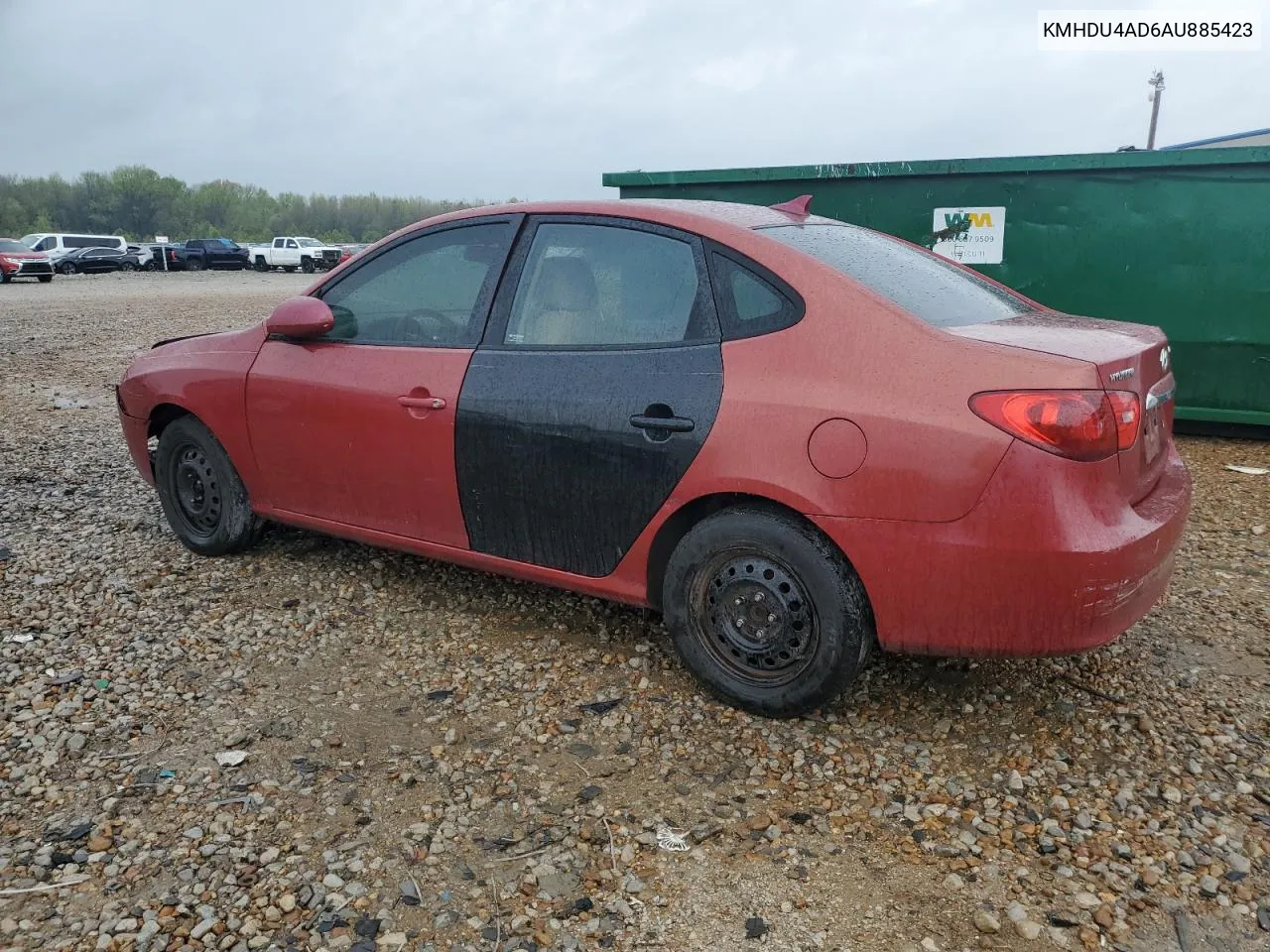 KMHDU4AD6AU885423 2010 Hyundai Elantra Blue