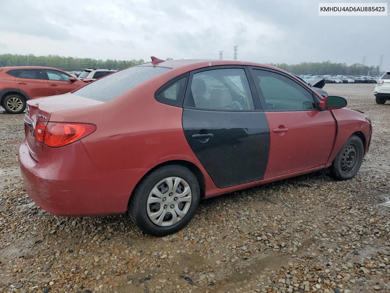 KMHDU4AD6AU885423 2010 Hyundai Elantra Blue