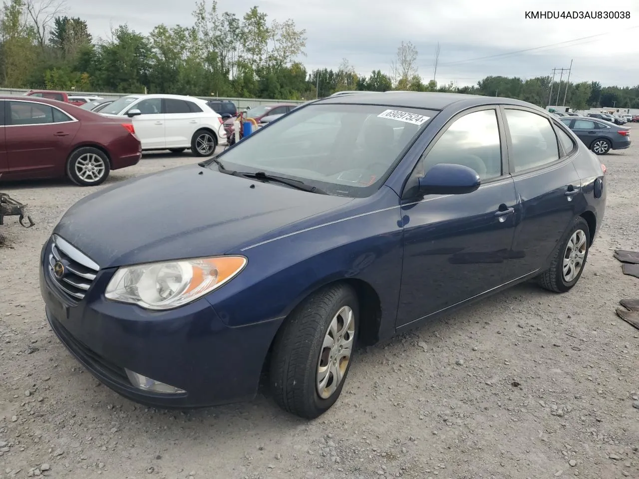 2010 Hyundai Elantra Blue VIN: KMHDU4AD3AU830038 Lot: 69097524