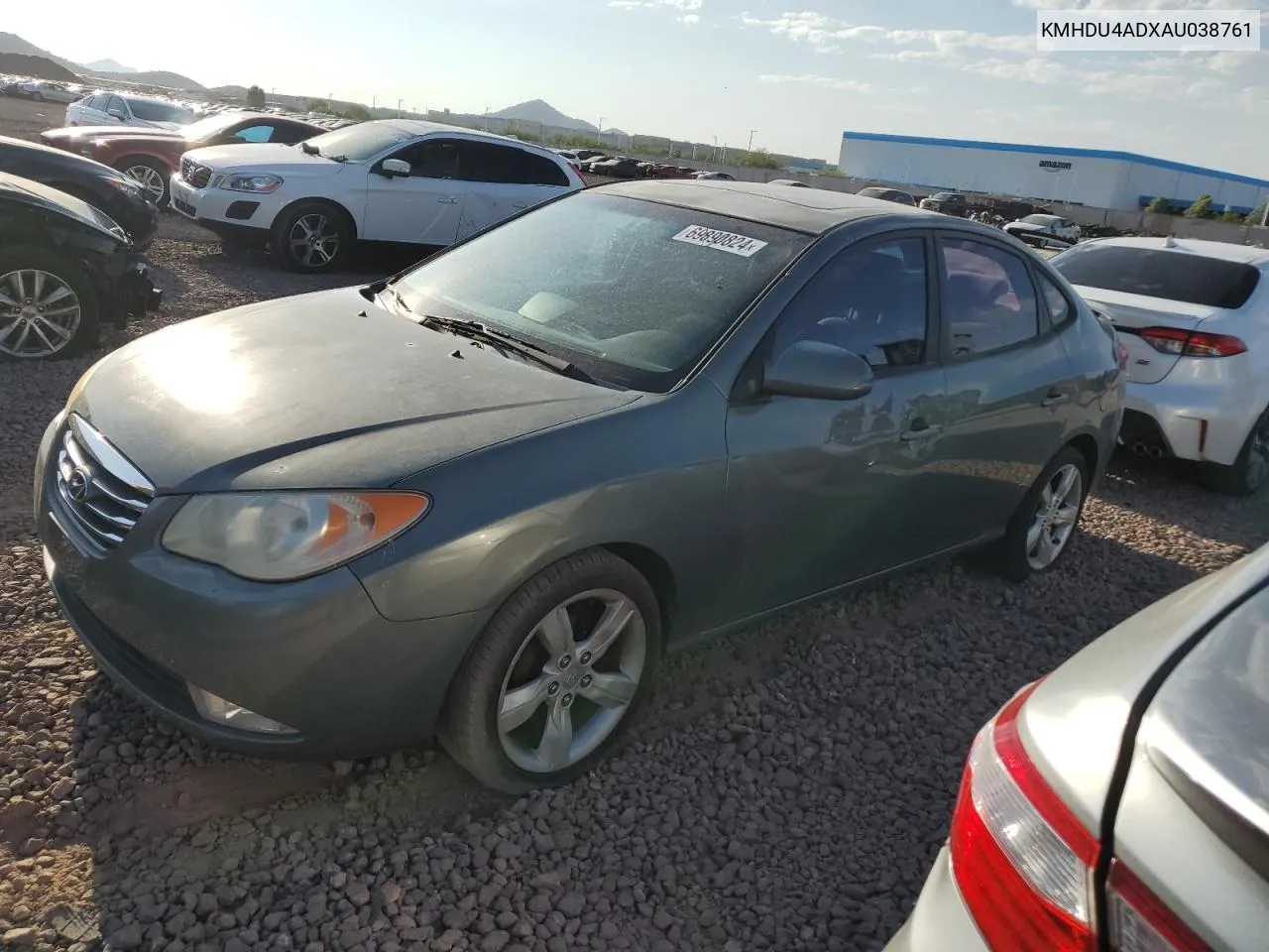 2010 Hyundai Elantra Blue VIN: KMHDU4ADXAU038761 Lot: 69890824