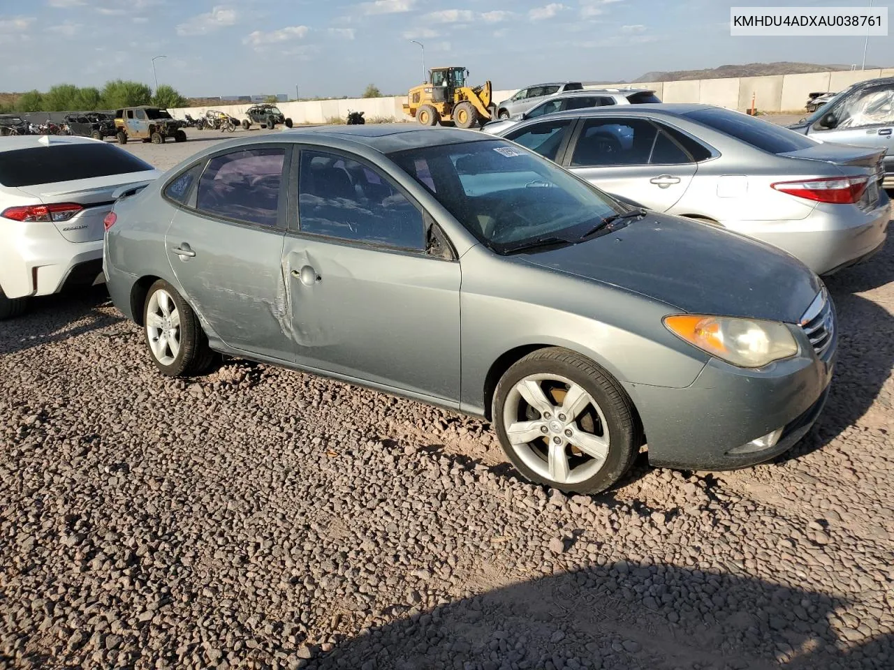 KMHDU4ADXAU038761 2010 Hyundai Elantra Blue