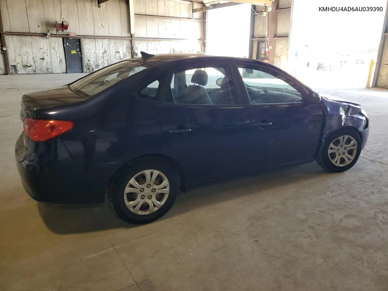 KMHDU4AD6AU039390 2010 Hyundai Elantra Blue