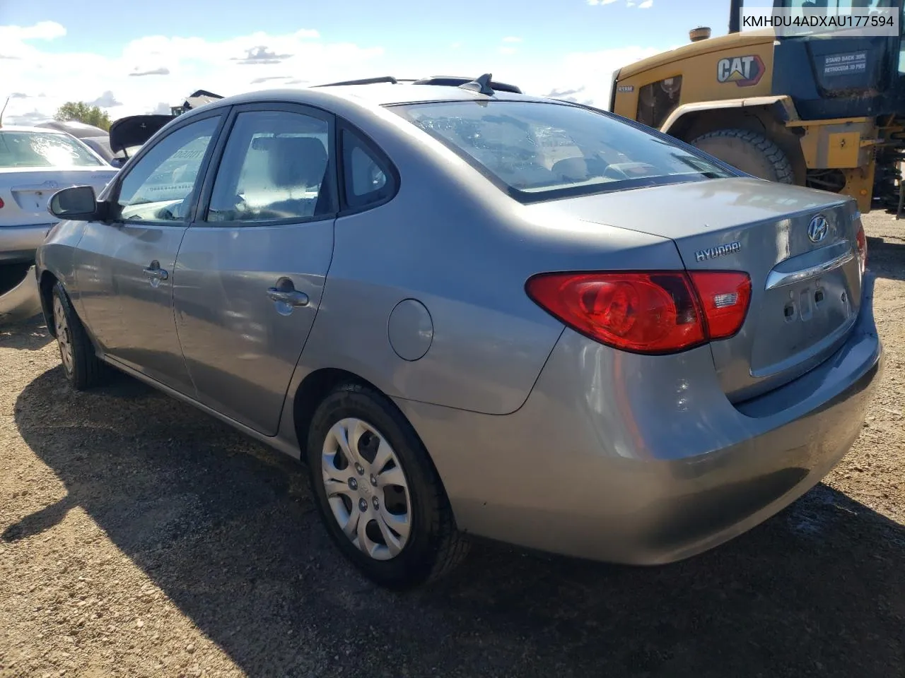 KMHDU4ADXAU177594 2010 Hyundai Elantra Blue