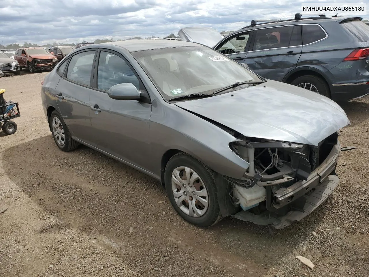 2010 Hyundai Elantra Blue VIN: KMHDU4ADXAU866180 Lot: 70324054