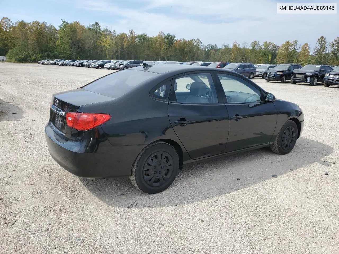 KMHDU4AD4AU889146 2010 Hyundai Elantra Blue