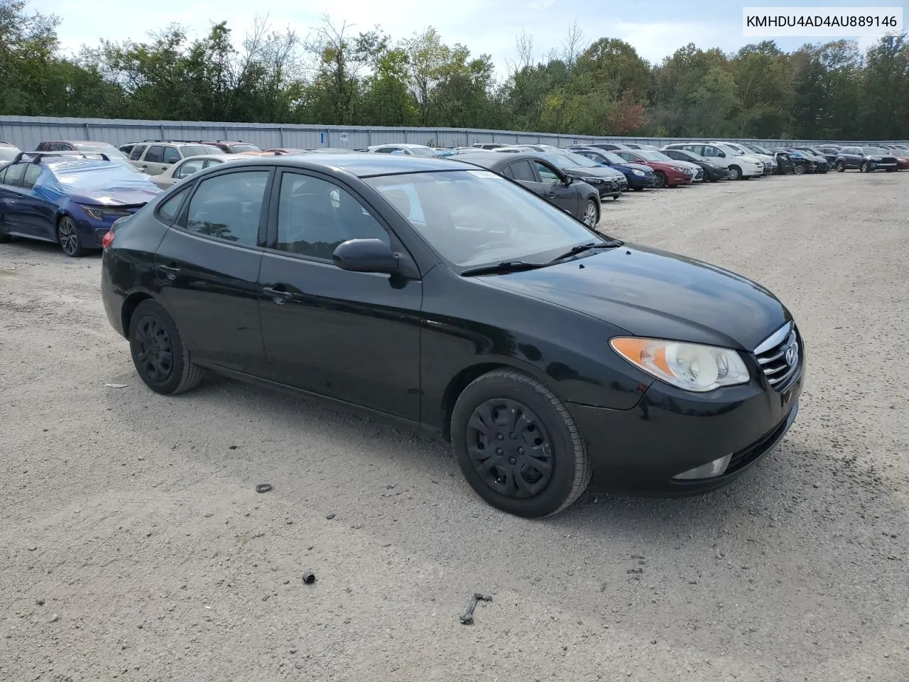 2010 Hyundai Elantra Blue VIN: KMHDU4AD4AU889146 Lot: 71636814