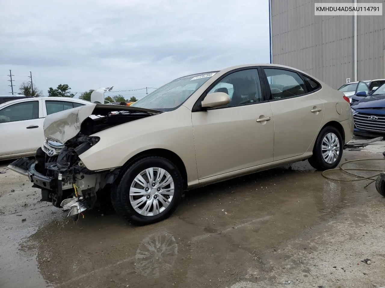 2010 Hyundai Elantra Blue VIN: KMHDU4AD5AU114791 Lot: 71726794