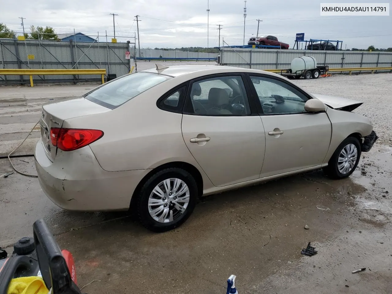 KMHDU4AD5AU114791 2010 Hyundai Elantra Blue