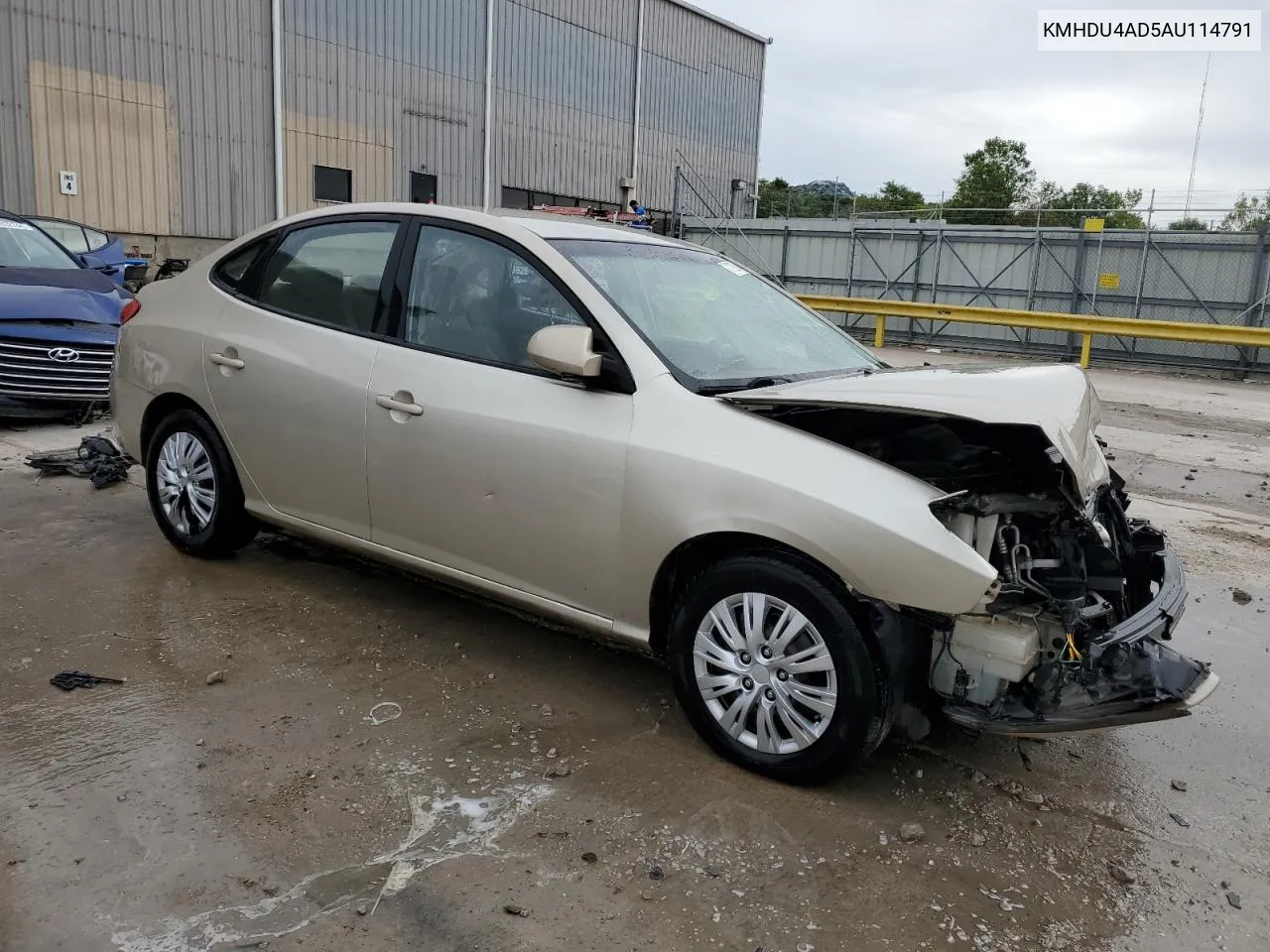 2010 Hyundai Elantra Blue VIN: KMHDU4AD5AU114791 Lot: 71726794