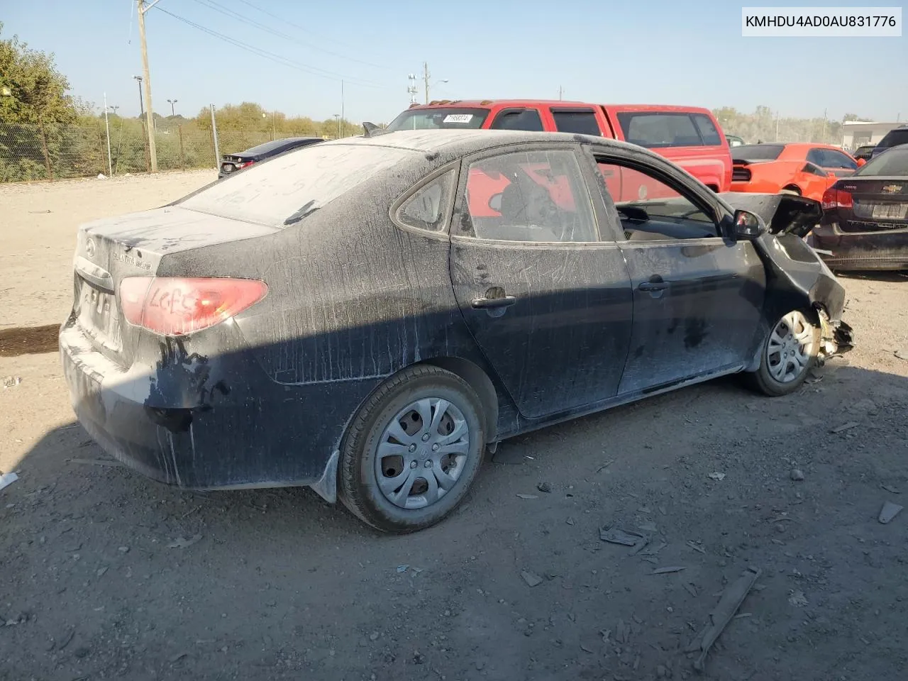 2010 Hyundai Elantra Blue VIN: KMHDU4AD0AU831776 Lot: 71872074