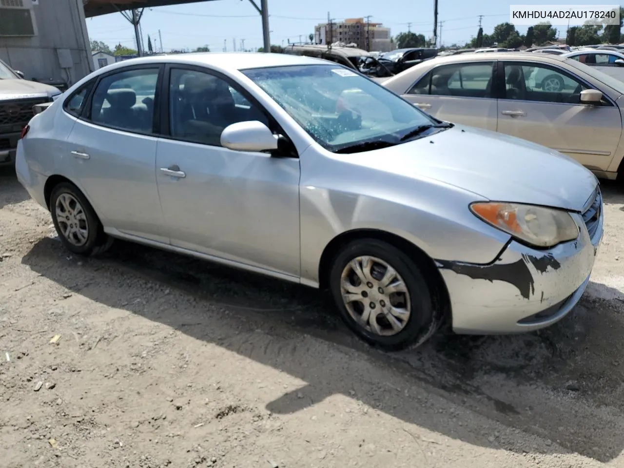 2010 Hyundai Elantra Blue VIN: KMHDU4AD2AU178240 Lot: 72033274