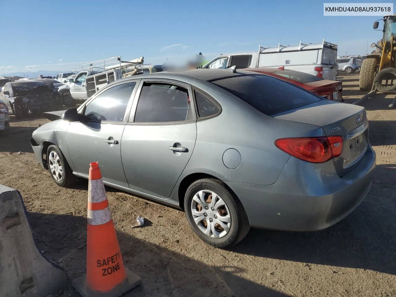 2010 Hyundai Elantra Blue VIN: KMHDU4AD8AU937618 Lot: 72166954