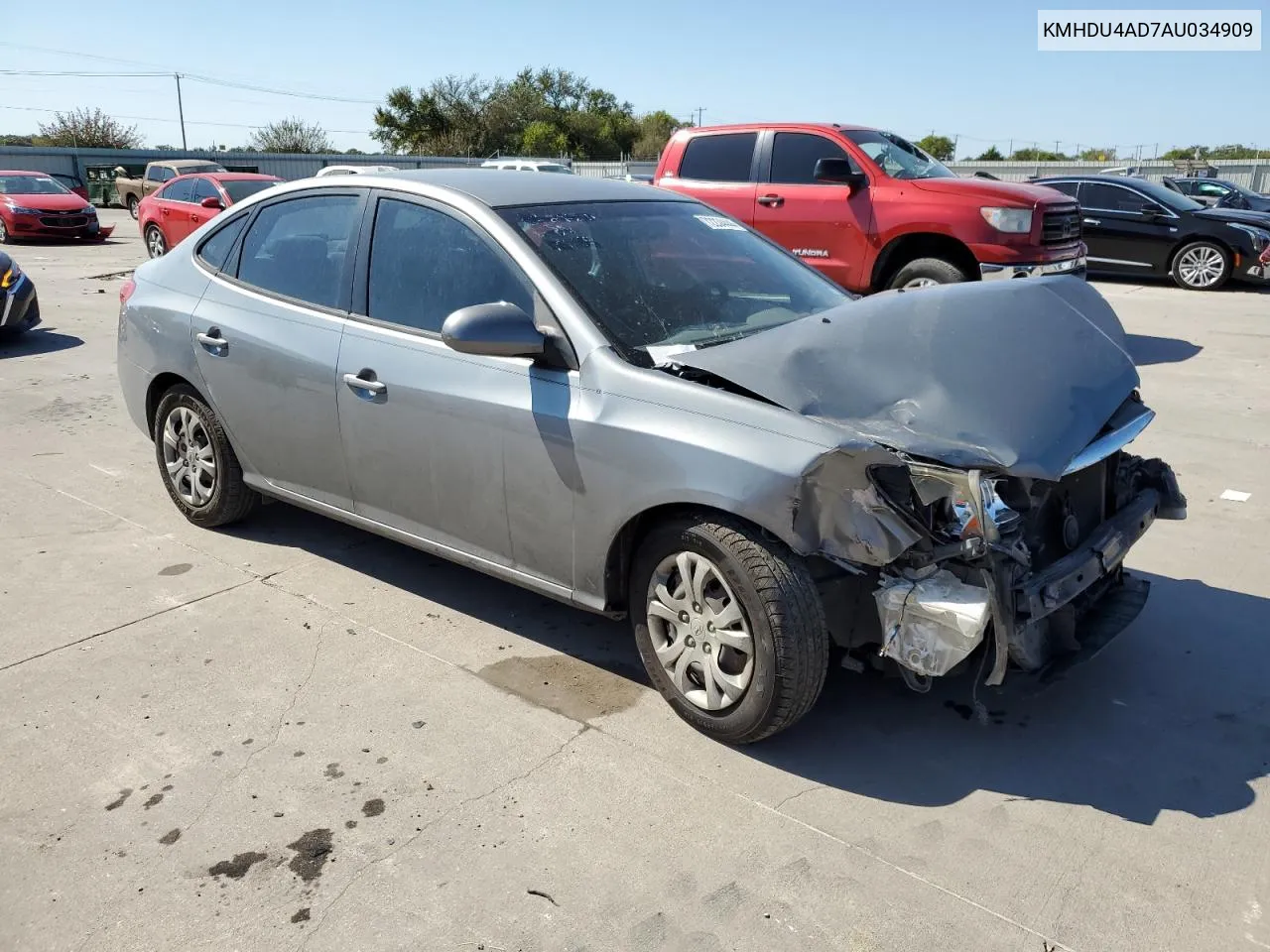 2010 Hyundai Elantra Blue VIN: KMHDU4AD7AU034909 Lot: 72234444