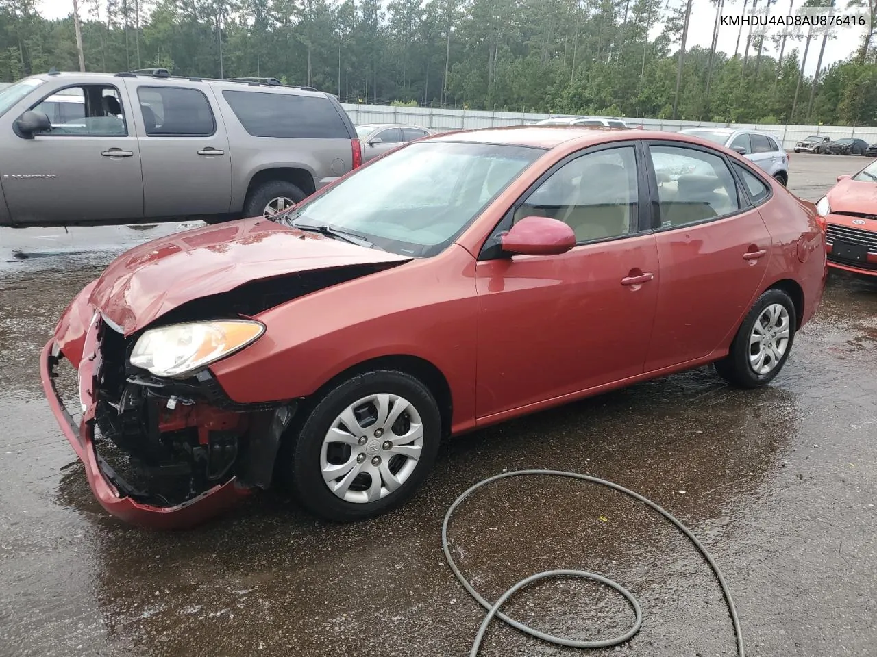 2010 Hyundai Elantra Blue VIN: KMHDU4AD8AU876416 Lot: 72369574