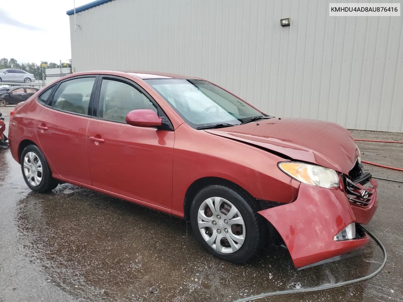 2010 Hyundai Elantra Blue VIN: KMHDU4AD8AU876416 Lot: 72369574