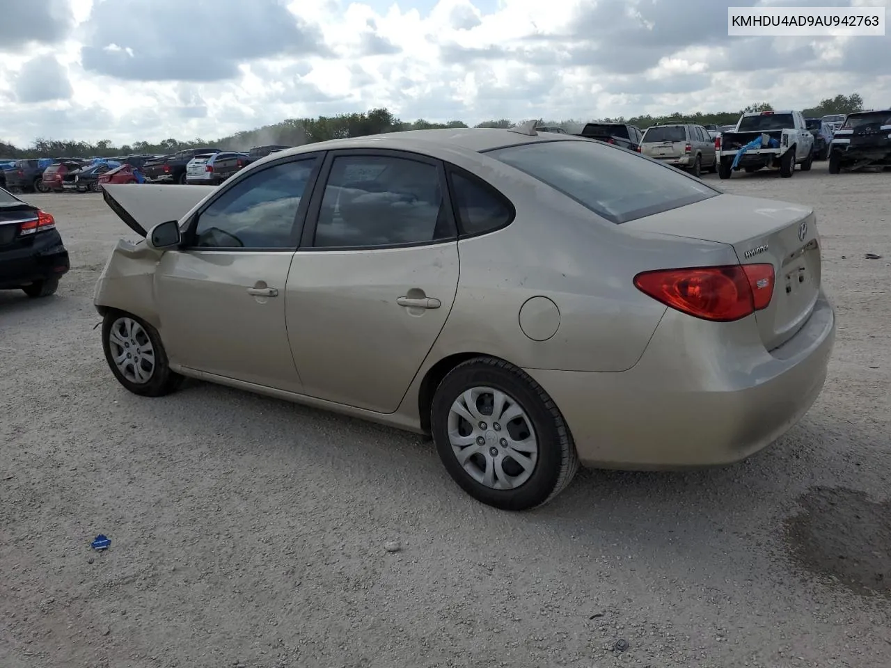 2010 Hyundai Elantra Blue VIN: KMHDU4AD9AU942763 Lot: 72443654