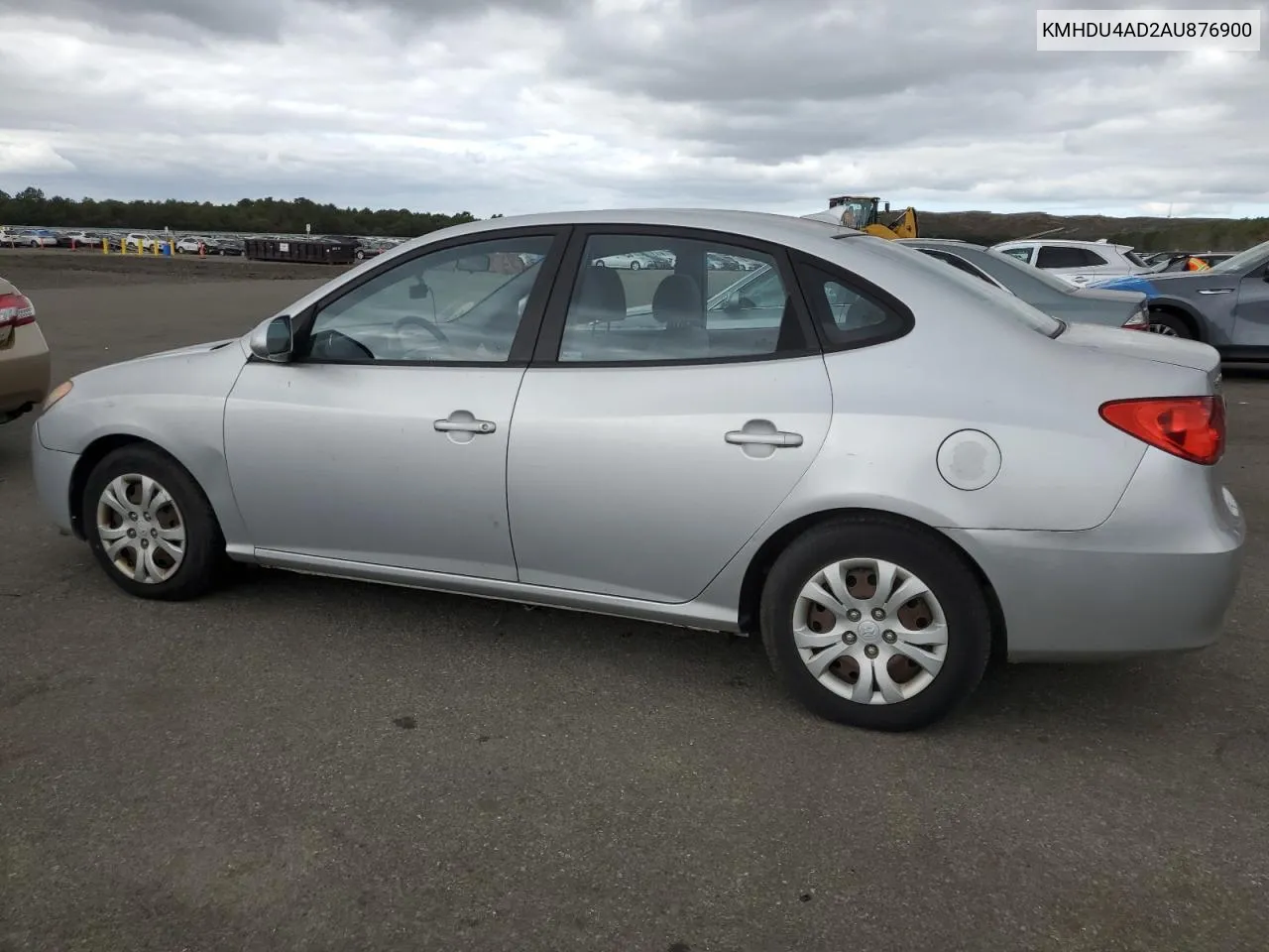 2010 Hyundai Elantra Blue VIN: KMHDU4AD2AU876900 Lot: 72846684