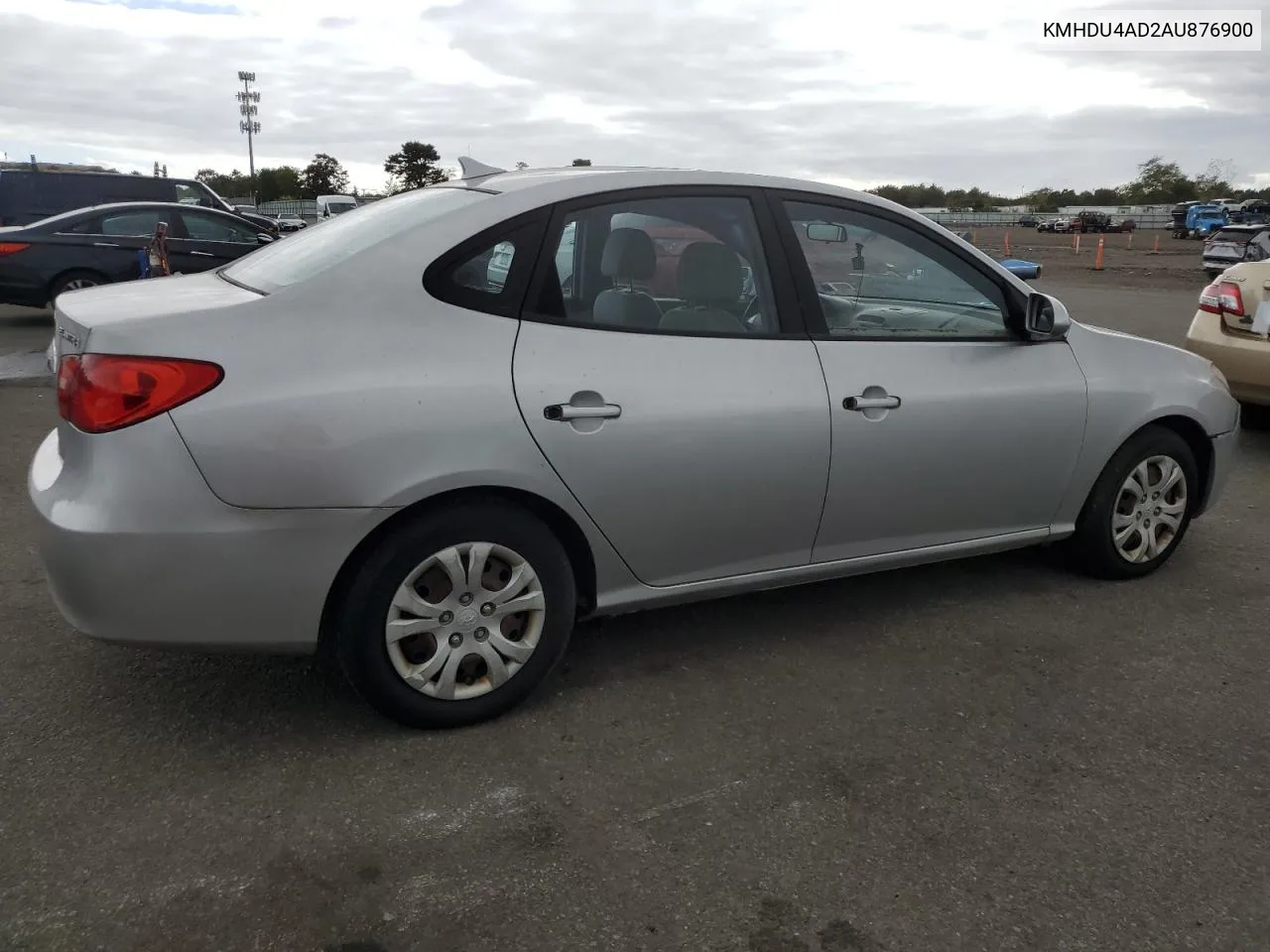 2010 Hyundai Elantra Blue VIN: KMHDU4AD2AU876900 Lot: 72846684