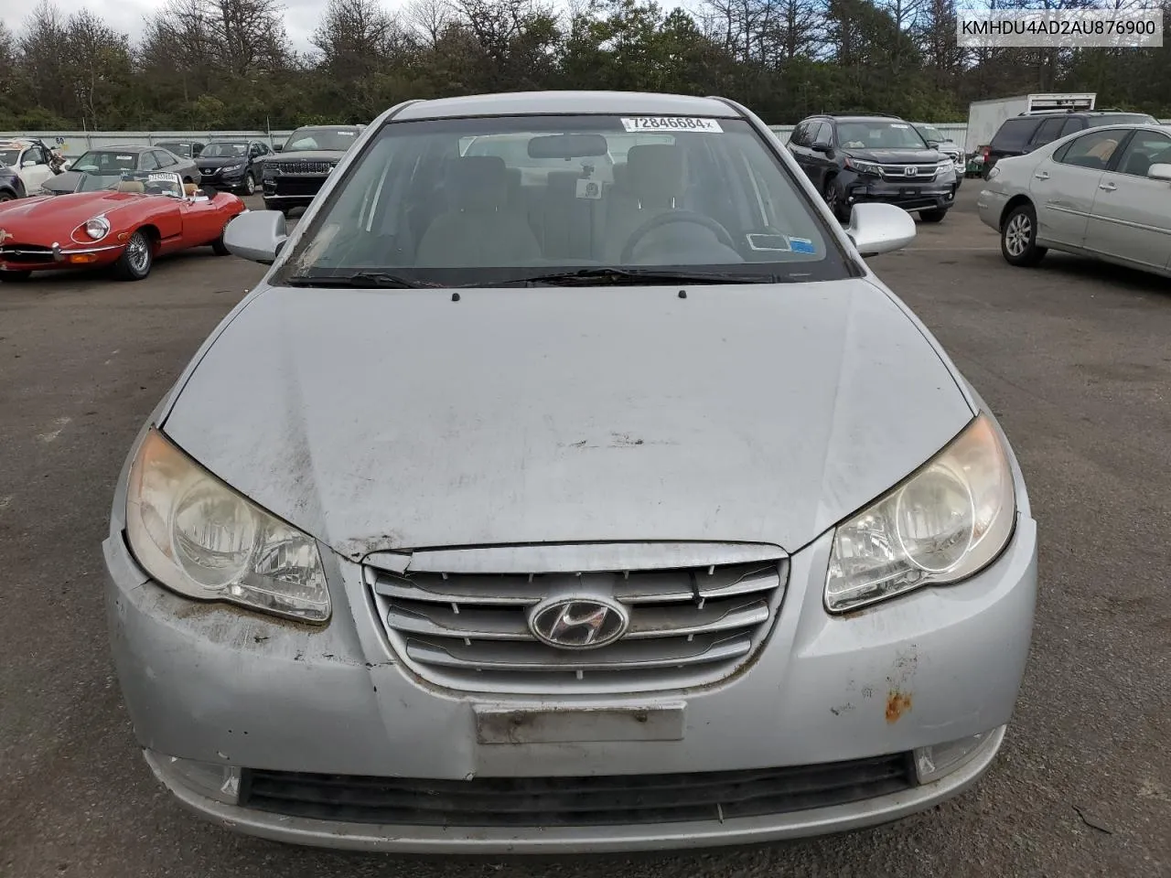 2010 Hyundai Elantra Blue VIN: KMHDU4AD2AU876900 Lot: 72846684