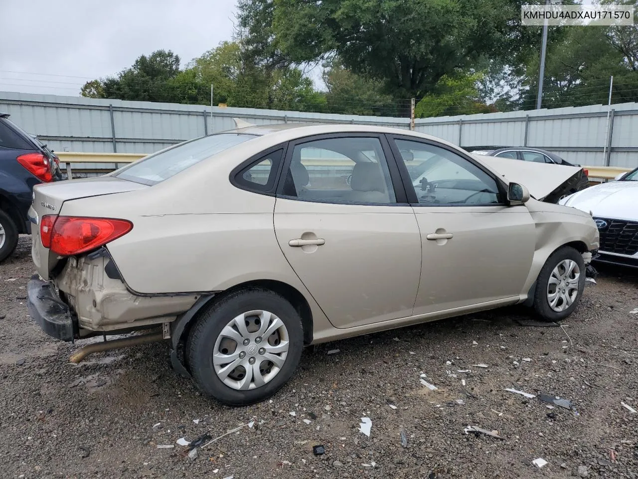 KMHDU4ADXAU171570 2010 Hyundai Elantra Blue