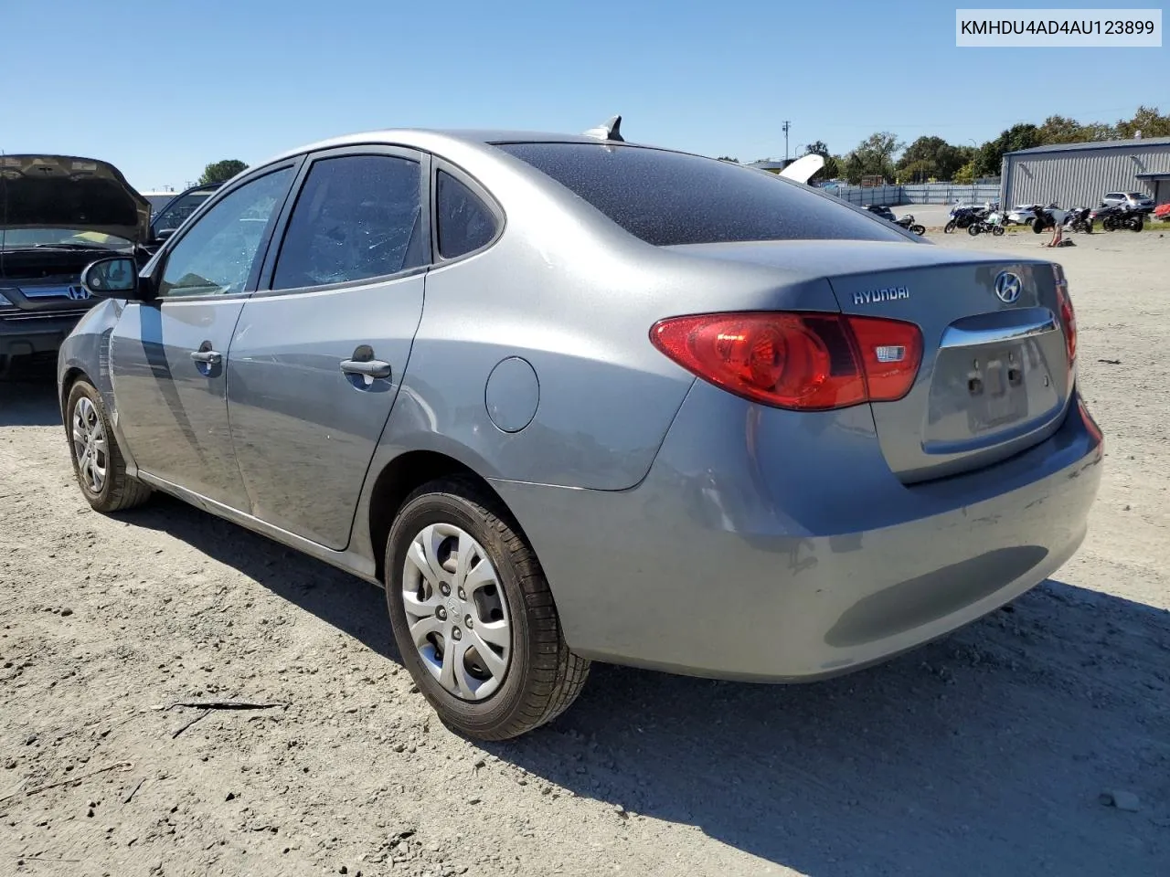 KMHDU4AD4AU123899 2010 Hyundai Elantra Blue