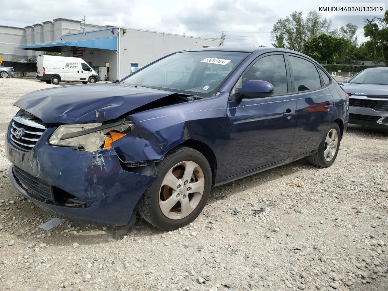 2010 Hyundai Elantra Blue VIN: KMHDU4AD3AU133419 Lot: 73212124