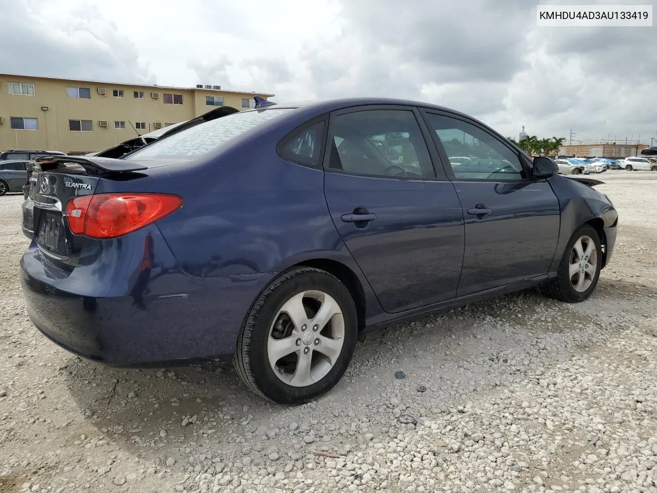 2010 Hyundai Elantra Blue VIN: KMHDU4AD3AU133419 Lot: 73212124