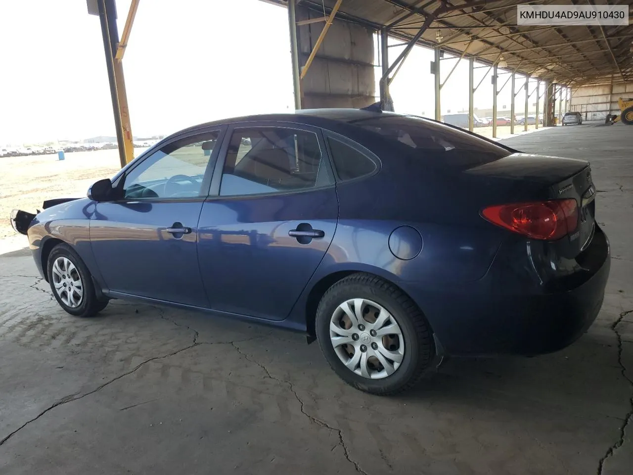 KMHDU4AD9AU910430 2010 Hyundai Elantra Blue