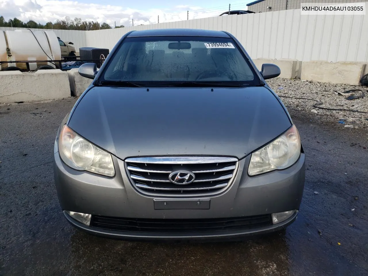 2010 Hyundai Elantra Blue VIN: KMHDU4AD6AU103055 Lot: 73994694