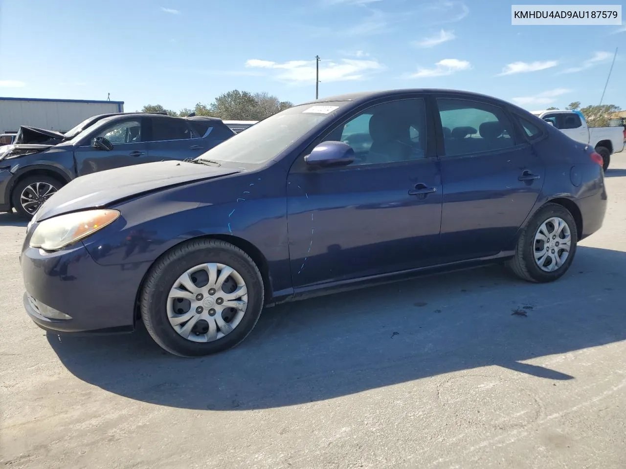 2010 Hyundai Elantra Blue VIN: KMHDU4AD9AU187579 Lot: 74170374