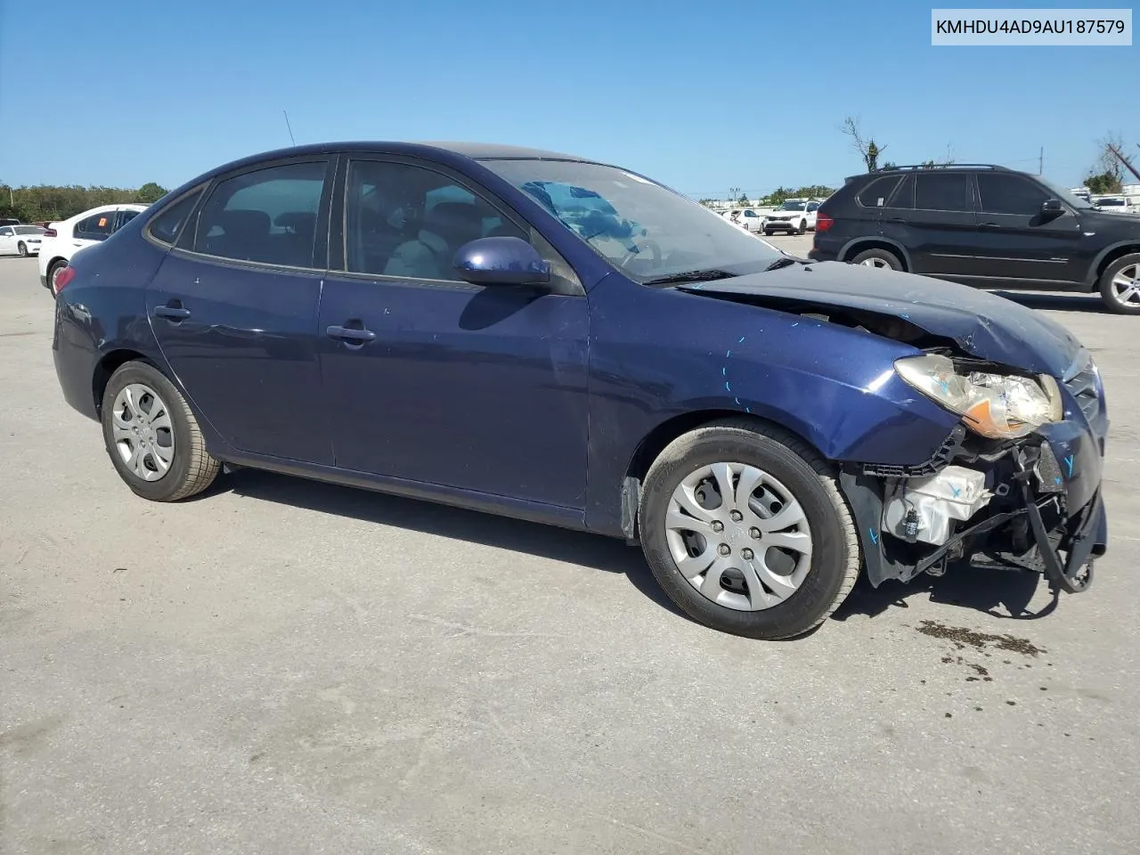 2010 Hyundai Elantra Blue VIN: KMHDU4AD9AU187579 Lot: 74170374