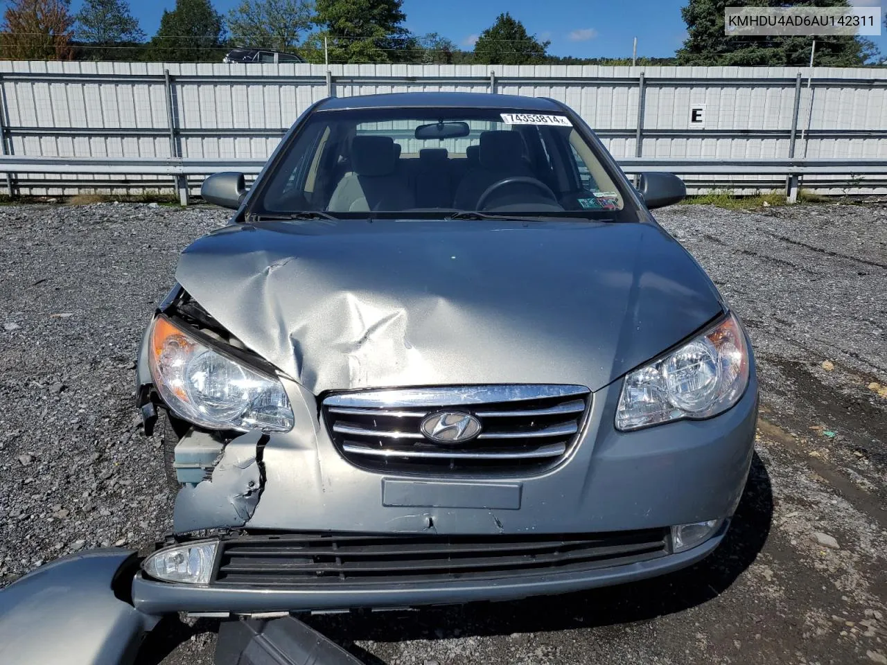 2010 Hyundai Elantra Blue VIN: KMHDU4AD6AU142311 Lot: 74353814