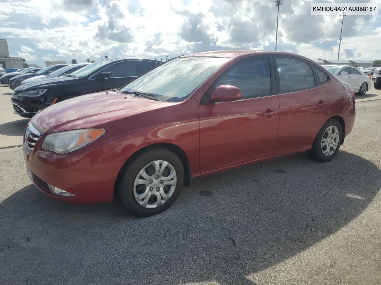 2010 Hyundai Elantra Blue VIN: KMHDU4AD1AU868187 Lot: 74423594