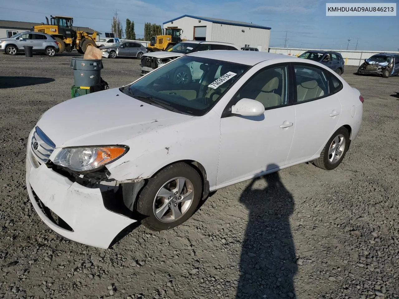 2010 Hyundai Elantra Blue VIN: KMHDU4AD9AU846213 Lot: 75036794