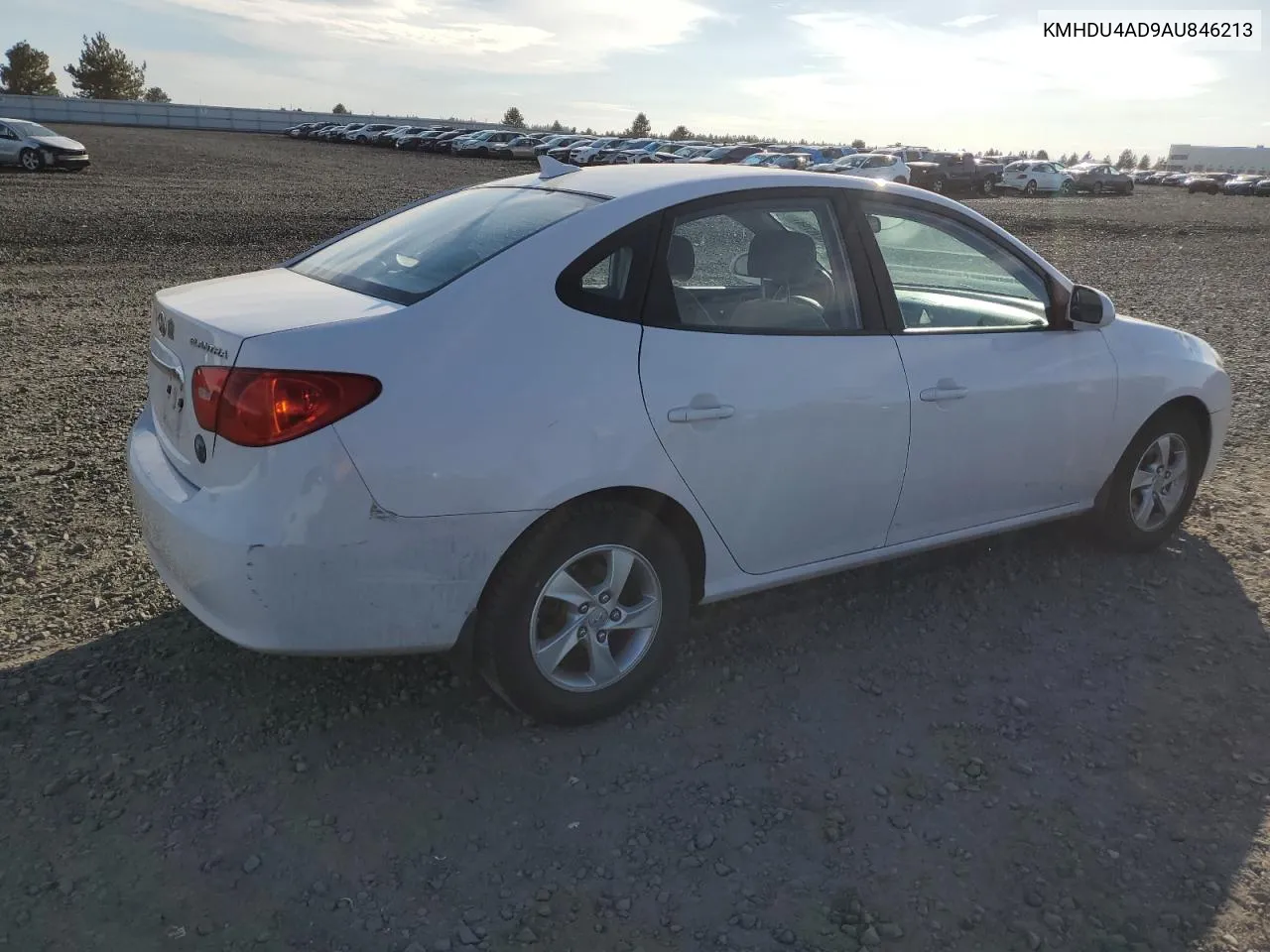 KMHDU4AD9AU846213 2010 Hyundai Elantra Blue