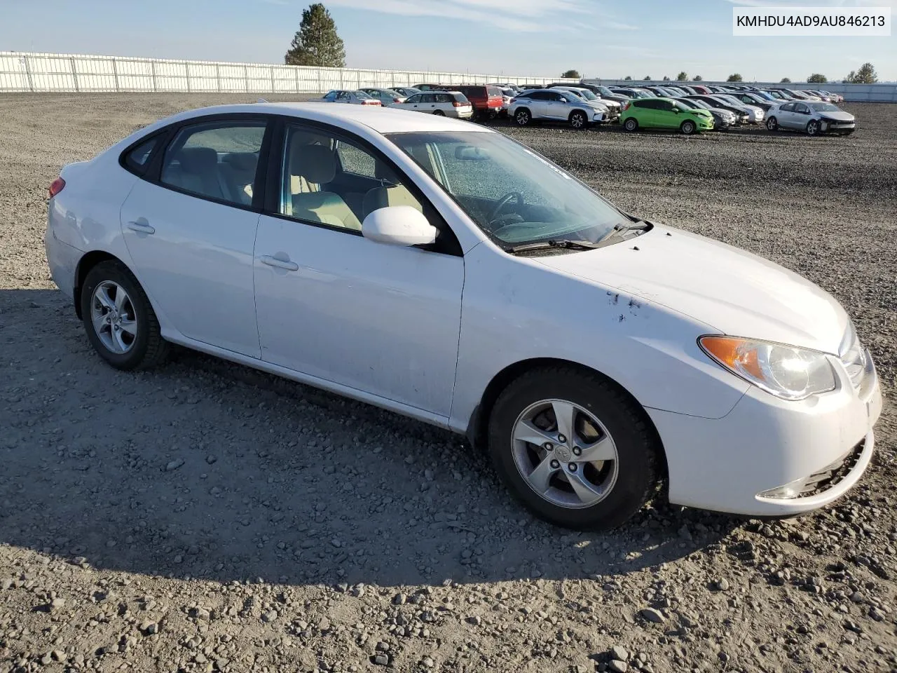 KMHDU4AD9AU846213 2010 Hyundai Elantra Blue