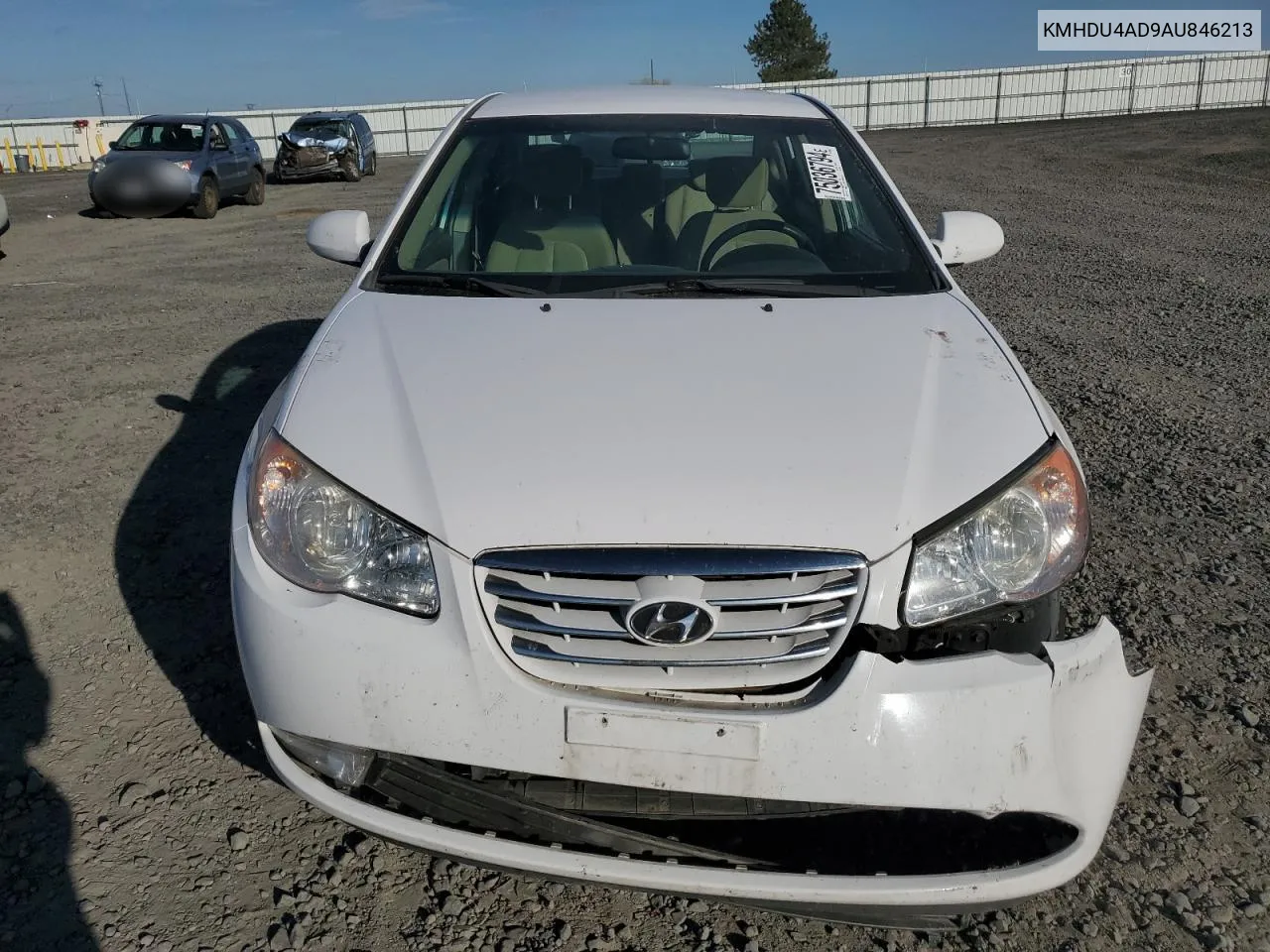 KMHDU4AD9AU846213 2010 Hyundai Elantra Blue