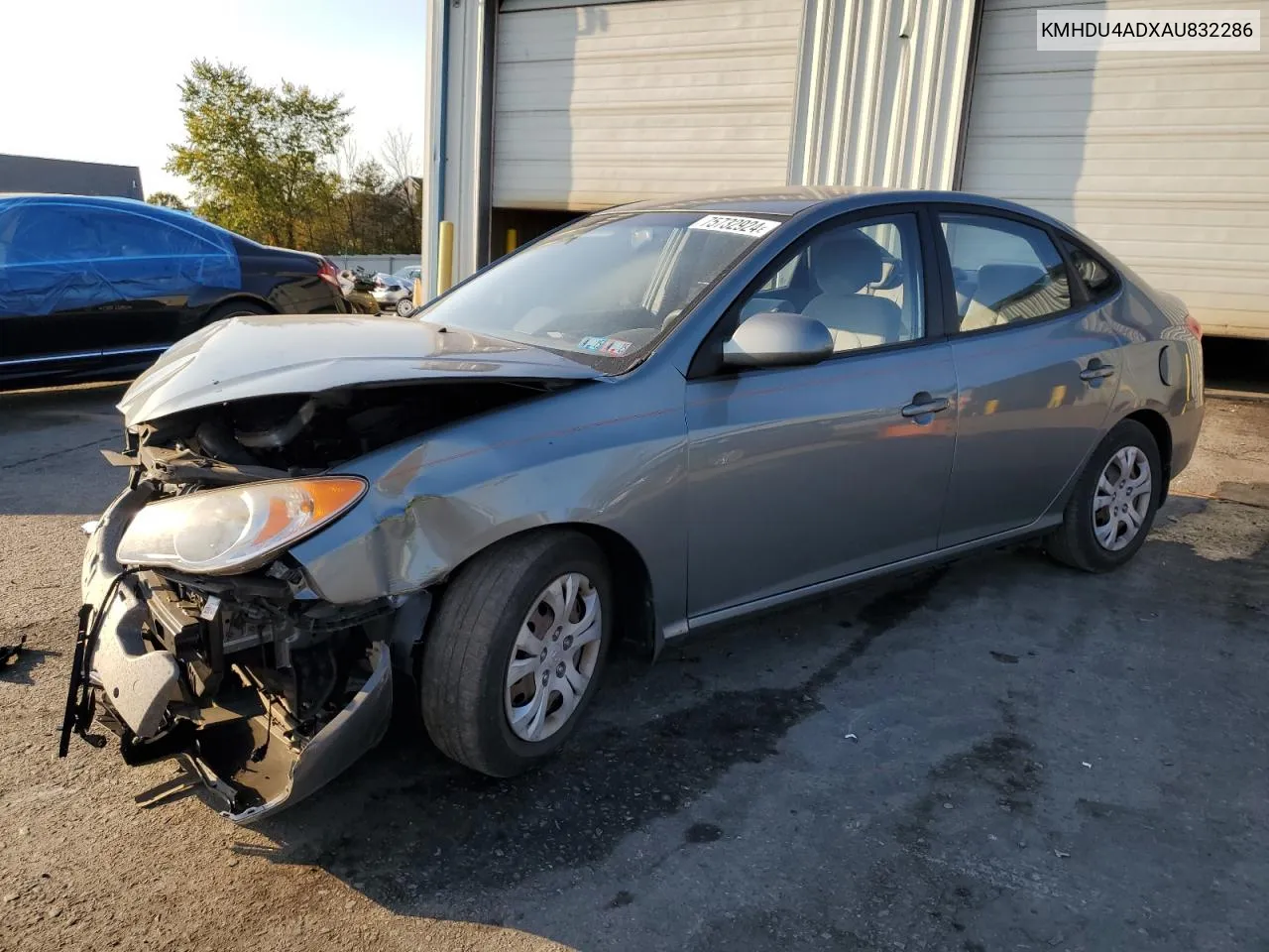 2010 Hyundai Elantra Blue VIN: KMHDU4ADXAU832286 Lot: 75732924