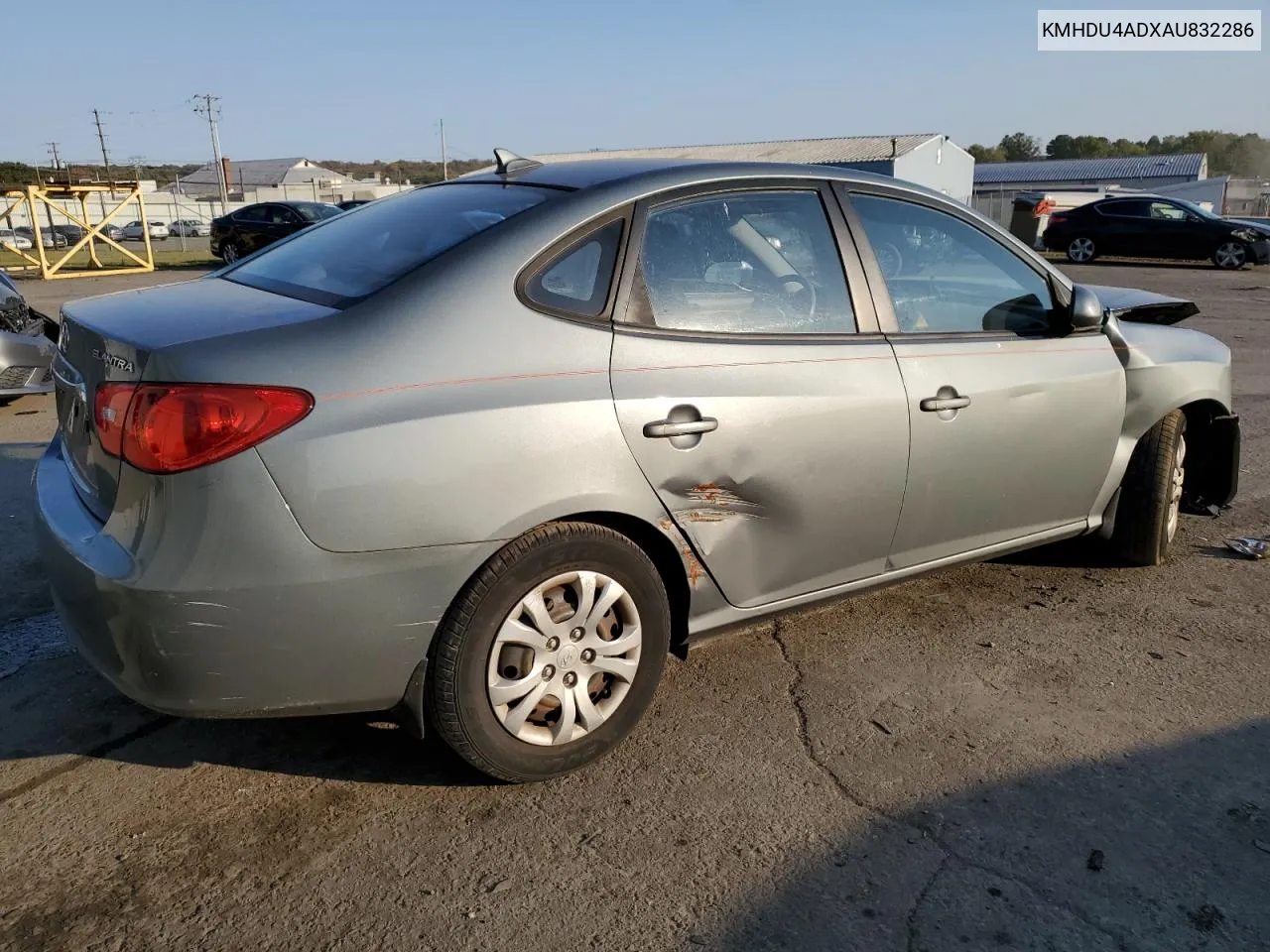 2010 Hyundai Elantra Blue VIN: KMHDU4ADXAU832286 Lot: 75732924