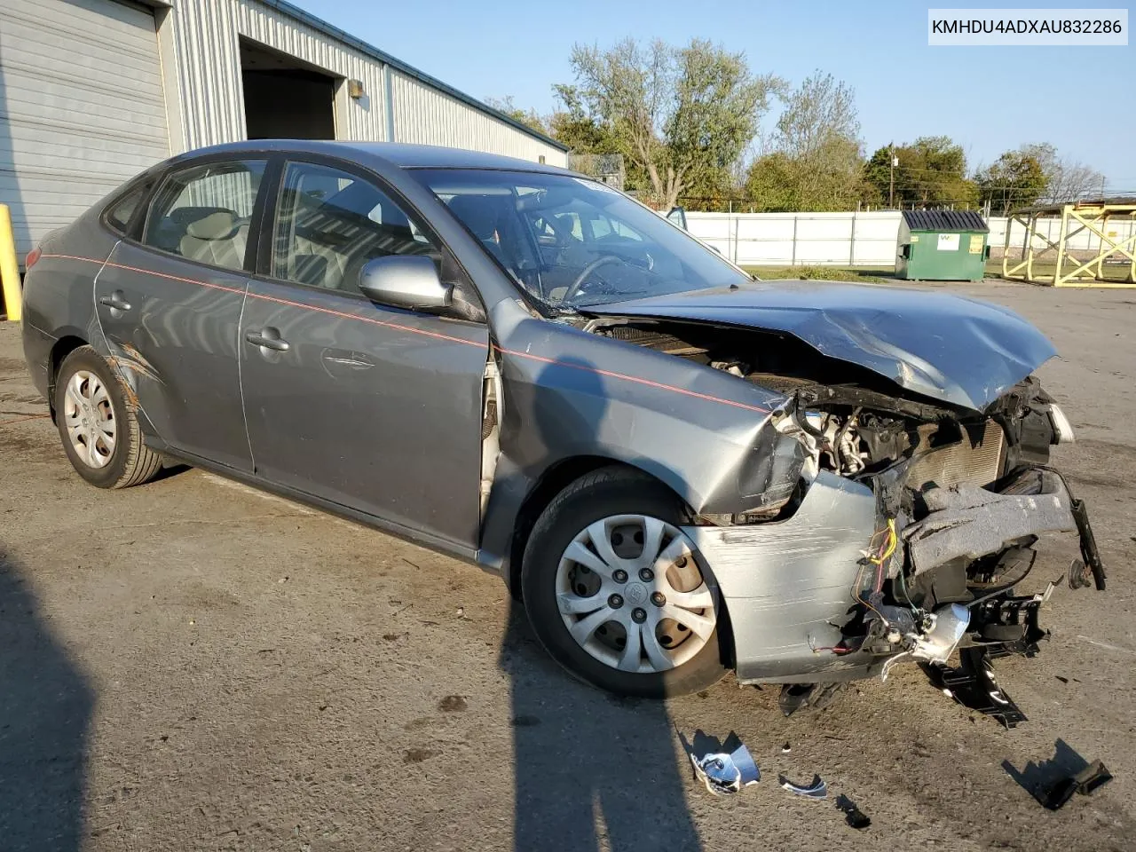 2010 Hyundai Elantra Blue VIN: KMHDU4ADXAU832286 Lot: 75732924