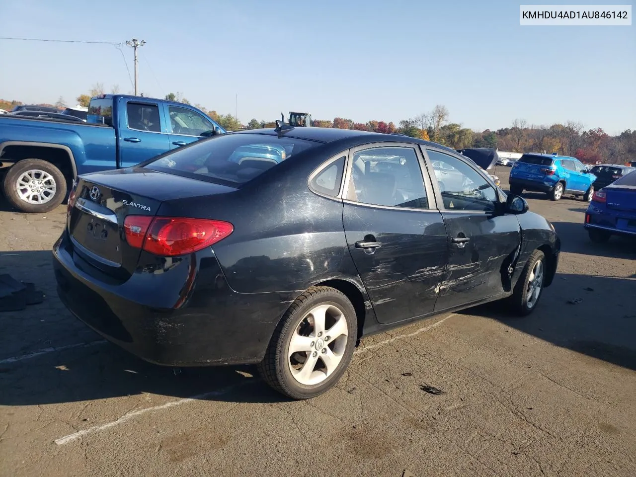 2010 Hyundai Elantra Blue VIN: KMHDU4AD1AU846142 Lot: 75817684