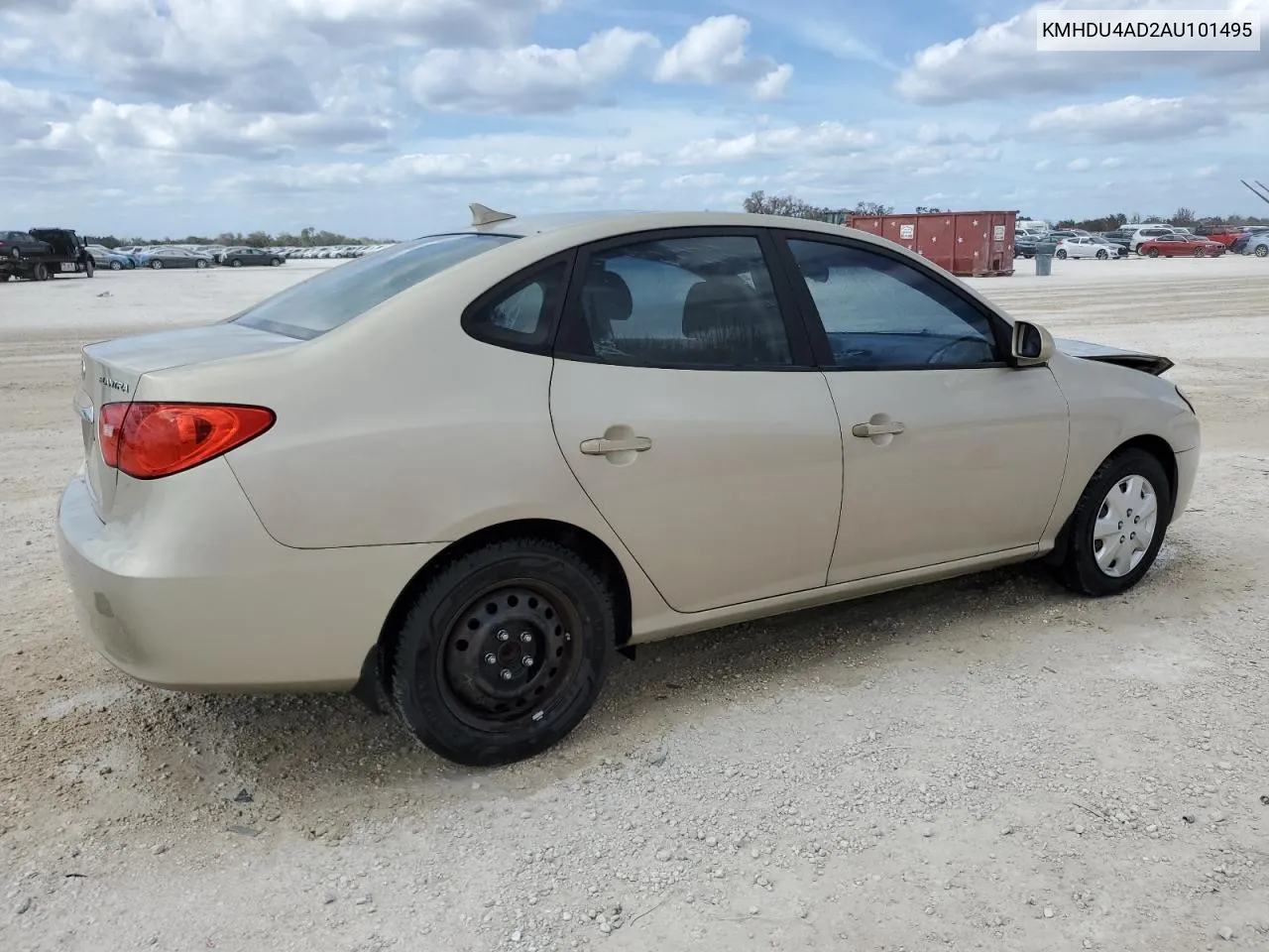 2010 Hyundai Elantra Blue VIN: KMHDU4AD2AU101495 Lot: 76239604