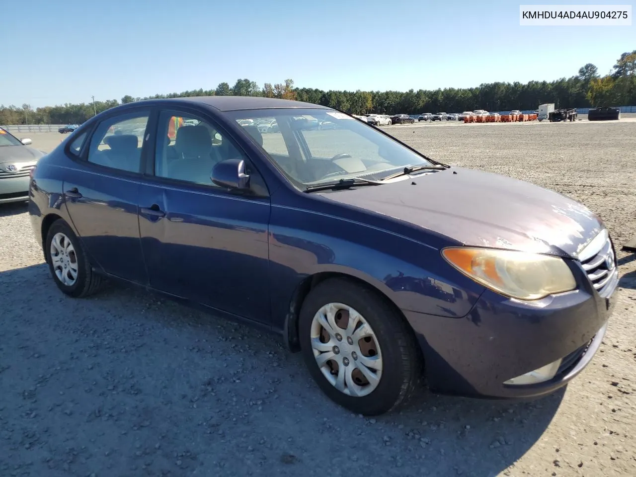 2010 Hyundai Elantra Blue VIN: KMHDU4AD4AU904275 Lot: 76409894