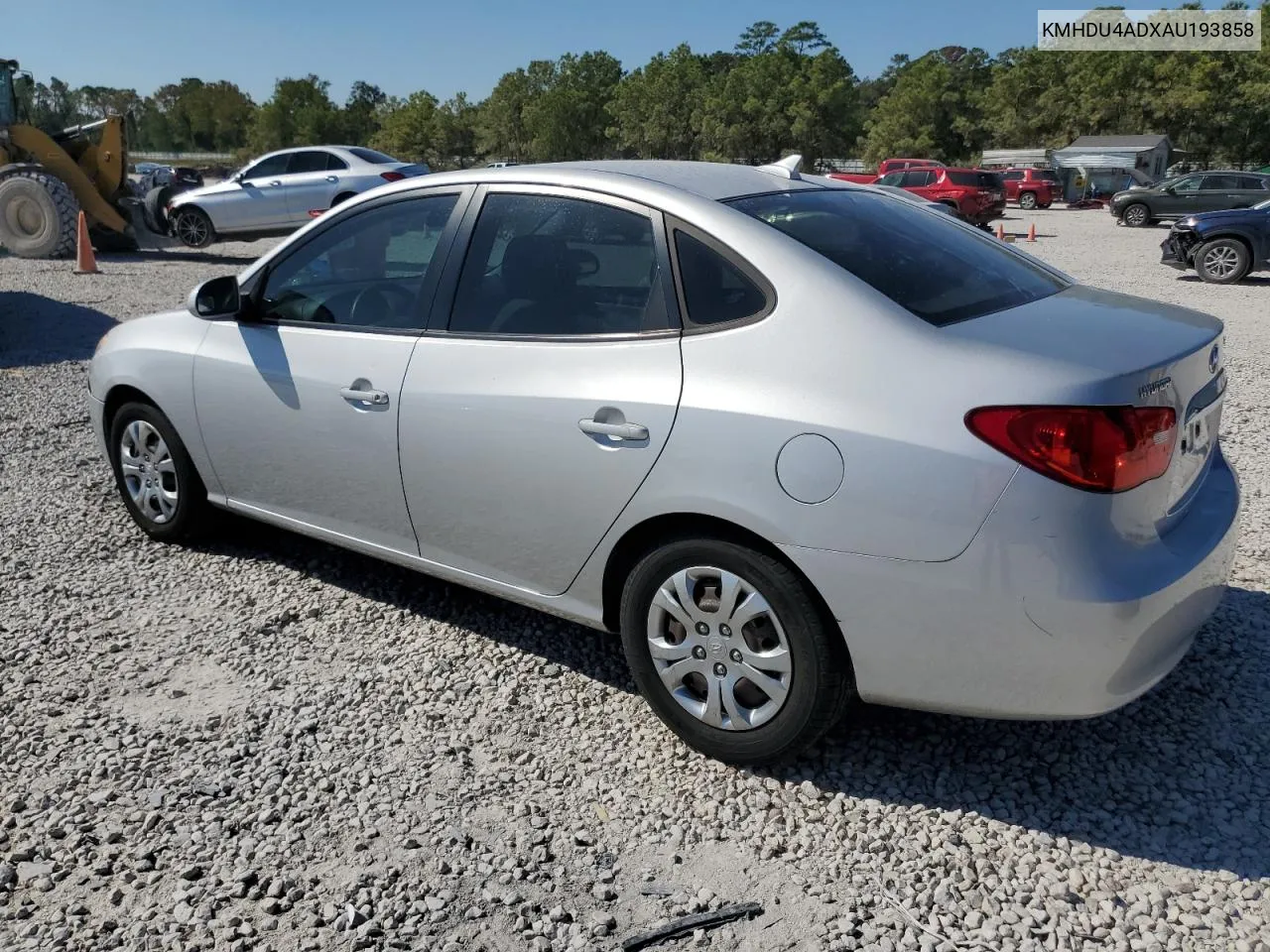 2010 Hyundai Elantra Blue VIN: KMHDU4ADXAU193858 Lot: 76702604