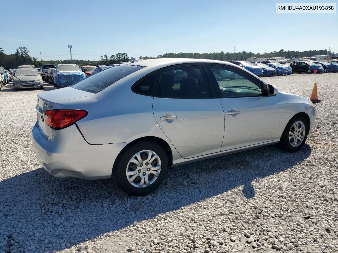 2010 Hyundai Elantra Blue VIN: KMHDU4ADXAU193858 Lot: 76702604