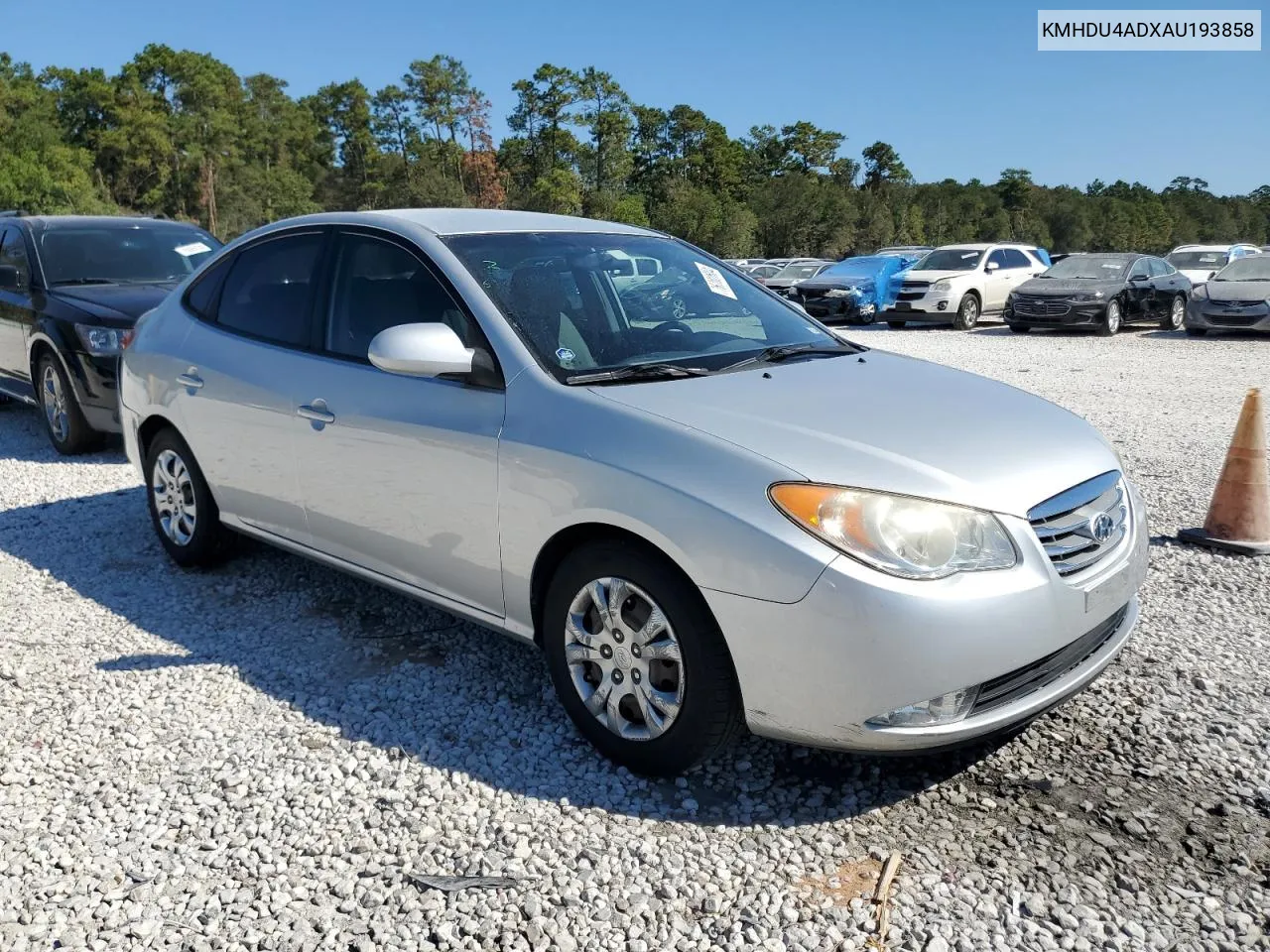 2010 Hyundai Elantra Blue VIN: KMHDU4ADXAU193858 Lot: 76702604