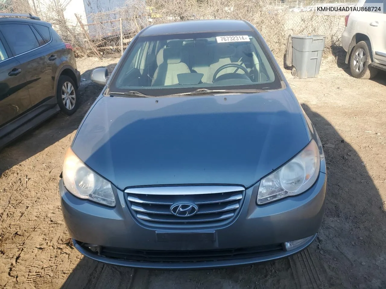 2010 Hyundai Elantra Blue VIN: KMHDU4AD1AU868724 Lot: 76732314