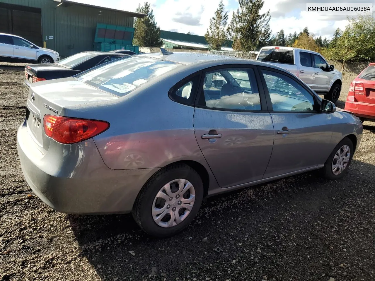 KMHDU4AD6AU060384 2010 Hyundai Elantra Blue